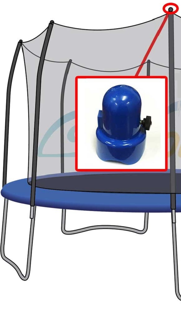 Skywalker Large Trampoline Enclosure Pole Caps 2Pack Blue 661291169373